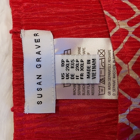 SUSAN Graver tank top blouse red, size xl - Picture 4 of 6